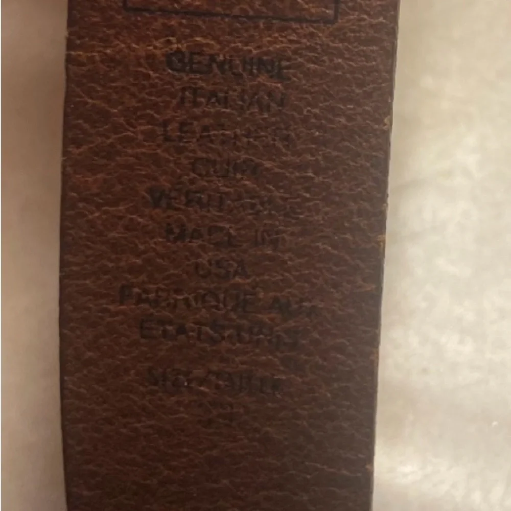 Vintage Gap Belt Womens 31”-34” USA Made Brown Leather Retro 80s 90s Classic